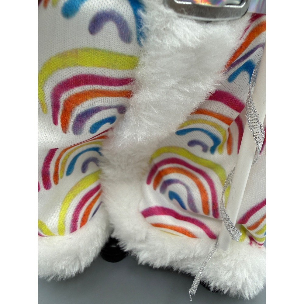 RAINBOW Pride Santa Christmas Figurine w/ gift sack 10.5" CHRISTMAS FIGURE - Picture 5 of 7